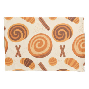 Cinnamon Swirls Throw Blanket – Warm Autumn Pillowcase