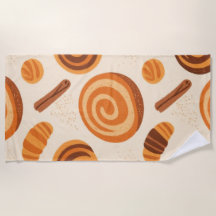 Cinnamon Swirls Towel – Warm & Sweet Cosy Season