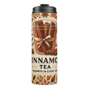 Cinnamon Tea Design AI art Thermal Tumbler