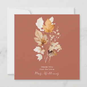 Cinnamon Whispers of Fall Bridal Shower Thank II Invitation