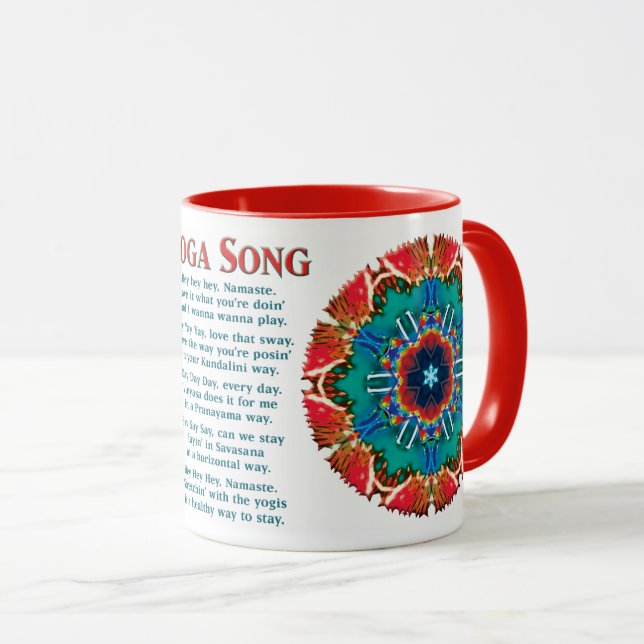 Cinnamon Yoga Song Mug (Front Right)