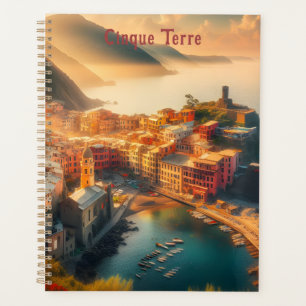 Cinque Terre Beach Italy Vintage Europe Travel Planner