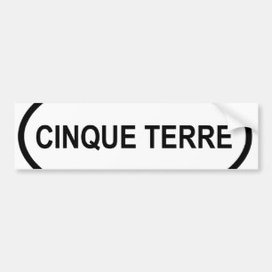 Cinque Terre Bumper Sticker
