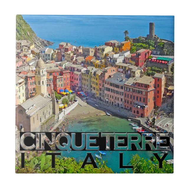 Cinque Terre Ceramic Tile (Front)