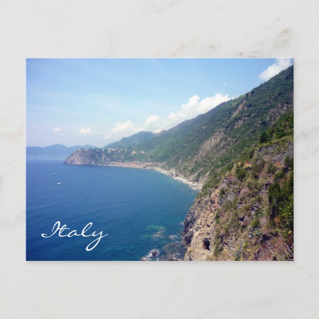cinque terre coast postcard (Front)