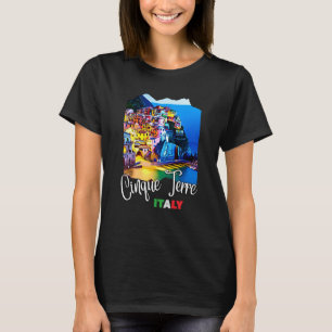 Cinque Terre Italia Painting Cinque Terre Souvenir T-Shirt