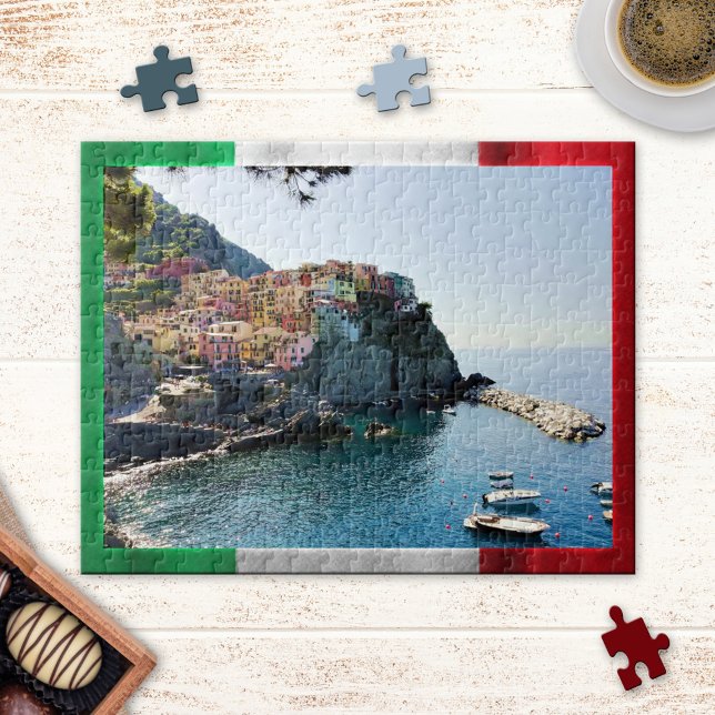 Cinque Terre Italian Flag Puzzle (Creator Uploaded)
