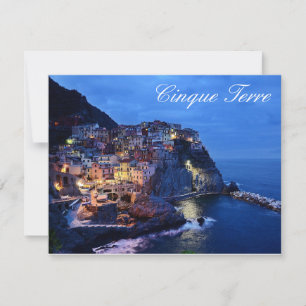 Cinque Terre Italy Flat Card