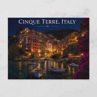 Cinque Terre Italy Postcard