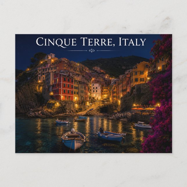 Cinque Terre Italy Postcard (Front)