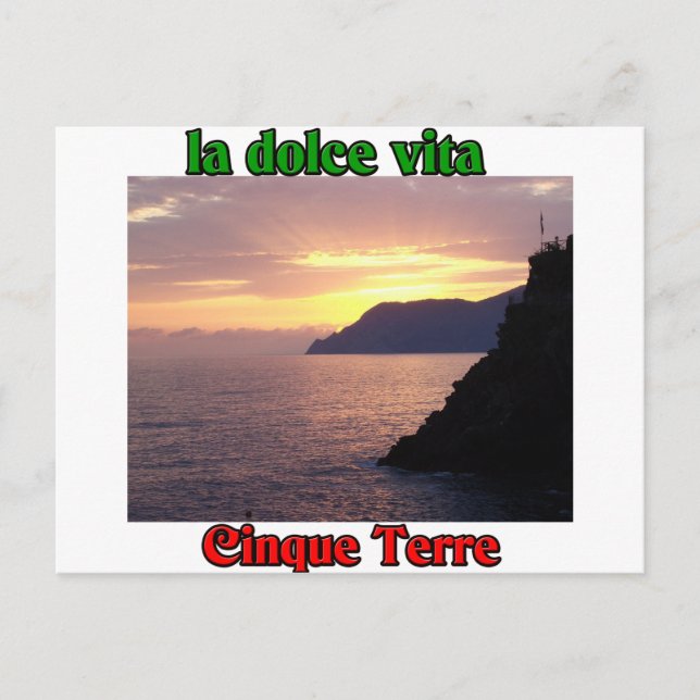Cinque Terre Italy Postcard (Front)