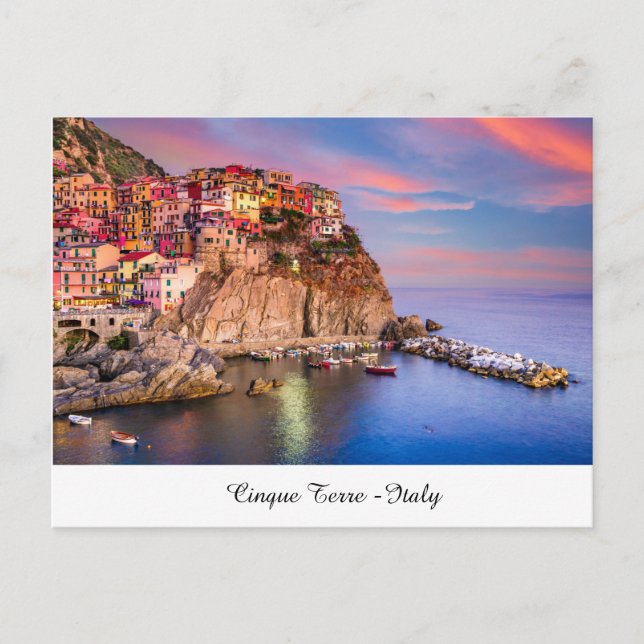 Cinque Terre Italy Postcard (Front)