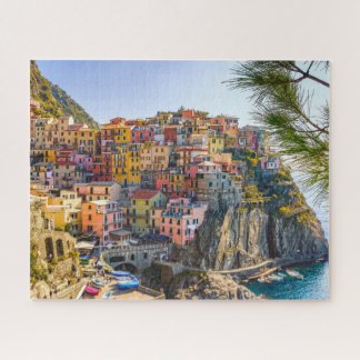 Cinque Terre, Italy Seaside Old Village Buildings Jigsaw Puzzle