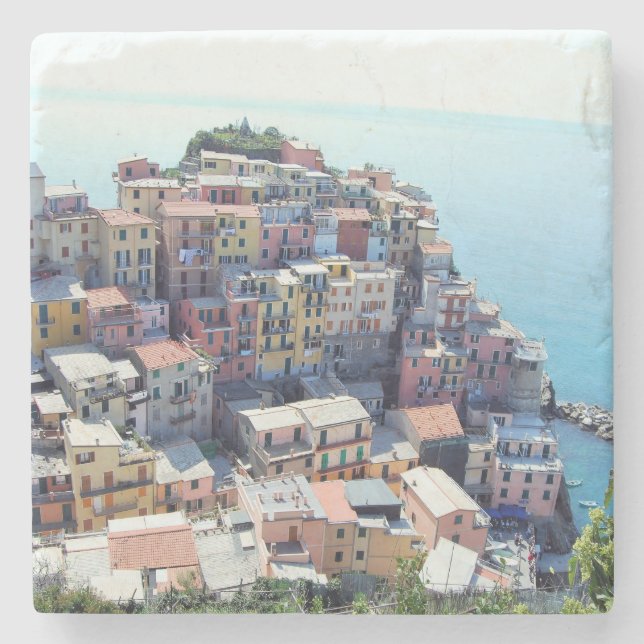 Cinque Terre, Italy Stone Coaster (Front)