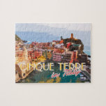 Cinque Terre Italy Summer Travel Postcard Jigsaw Puzzle<br><div class="desc">Design is composed of Cinque Terre,  Italy.</div>