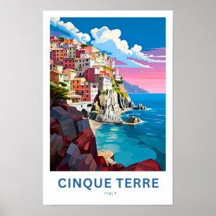Cinque Terre Italy Travel Print