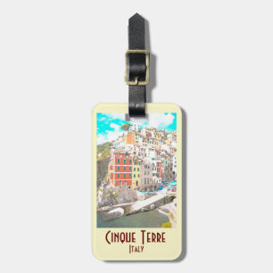 Cinque Terre, Italy Vintage Luggage Tag