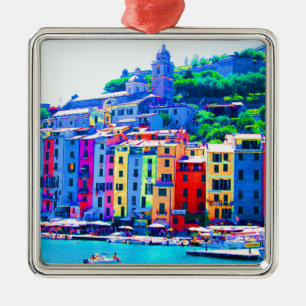 Cinque Terre La Spezia Metal Ornament