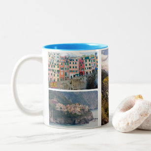 Cinque Terre, Liguria, Italy Two-Tone Coffee Mug