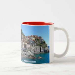 Cinque Terre, Liguria, Italy Two-Tone Coffee Mug