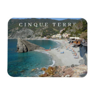Cinque Terre Monterosso view fridge magnet