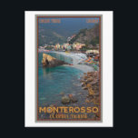 Cinque Terre - Morning Monterosso Beach Postcard<br><div class="desc">Early morning at the beach in the town of Monterosso in the Cinque Terre region of Liguria,  Italy</div>