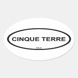 CINQUE TERRE OVAL STICKER