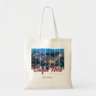 Cinque Terre Riomaggiore Italian Vintage Souvenir Tote Bag