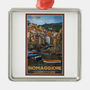 Cinque Terre - Riomaggiore Metal Tree Decoration