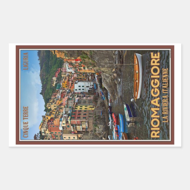 Cinque Terre - Riomaggiore Rectangular Sticker (Front)