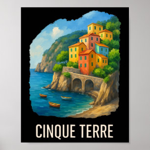 Cinque Terre Travel Italy Escape Monterosso Coast  Poster