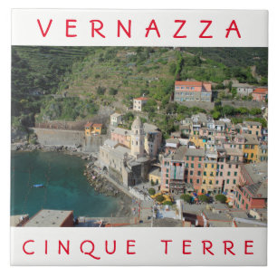 Cinque Terre Vernazza ceramic tile