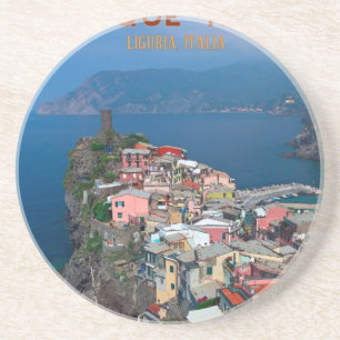 Cinque Terre - Vernazza from Above Coaster