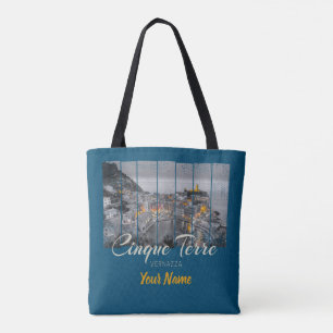 Cinque Terre Vernazza Italien Vintage Souvenir Tote Bag