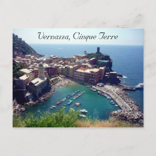 cinque terre vernazza postcard