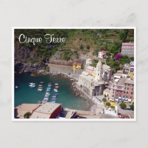 cinque vernazza aerial postcard