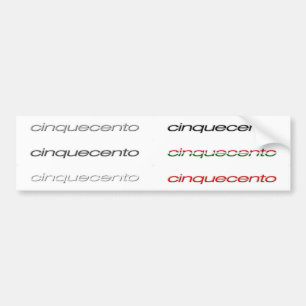 cinquecento white decals