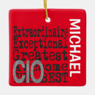 CIO Extraordinaire CUSTOM Ceramic Ornament