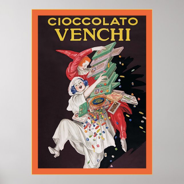 Cioccolato Venchi ~ Vintage Advertisement Poster (Front)