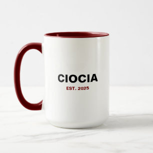 "CIOCIA Est. Year" – The Perfect Aunt Gift Mug