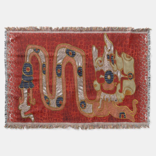 Cipacti Mayan Throw Blanket (Front)