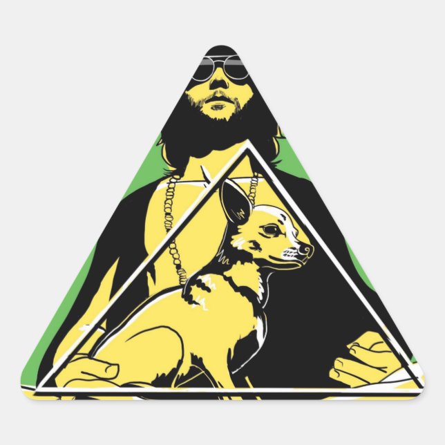 Cipes and the People shape sticker (Front)