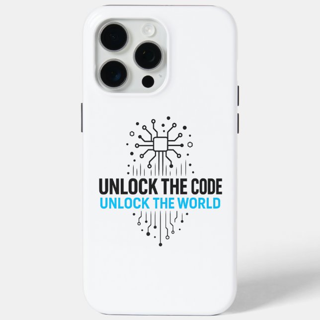 Cipher Revolution: Abstract Digital World Access  Case-Mate iPhone Case (Back)