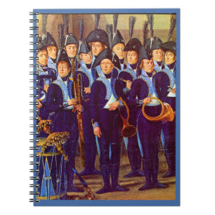 circa 1800 European military musicians Notebook