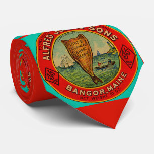 circa 1900 Alfred Jones Sons Finnan Haddie label p Tie