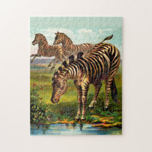circa 1900 zebras print jigsaw puzzle