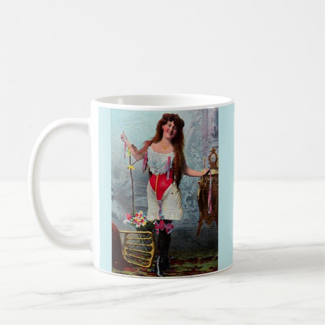 circa 1905 loose woman RPPC no. 2 Coffee Mug (Left)