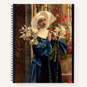 circa 1910 blue nun notebook