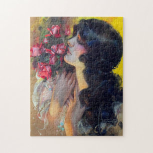 circa 1910 dream of roses jigsaw puzzle