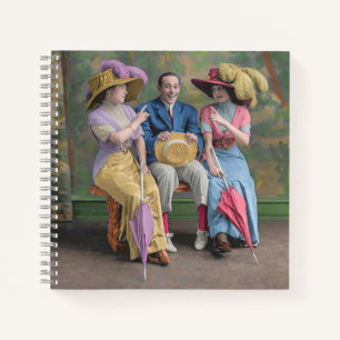 circa 1910 vaudeville performers print notebook